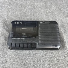 Vintage Sony TCM-818 Cassette-Corder Black Cassette Tape Recorder Player 120V