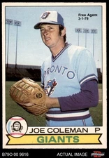 1979 O-Pee-Chee #166 Joe Coleman  Free Agent 3-1-79 Giants 7 - NM