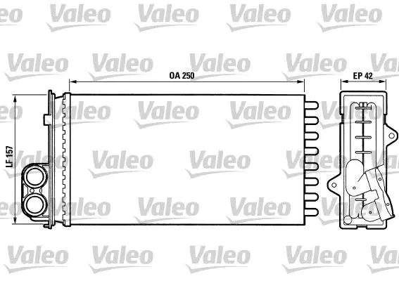 Riscaldatore abitacolo anteriore 883976 VALEO per PEUGEOT 405 I 405 II 406