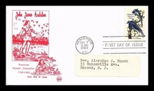 JOHN JAMES AUDUBON BIRD PAINTER 1963 ORNITHOLOGIST PREMIUM TREYCO CACHET FDC