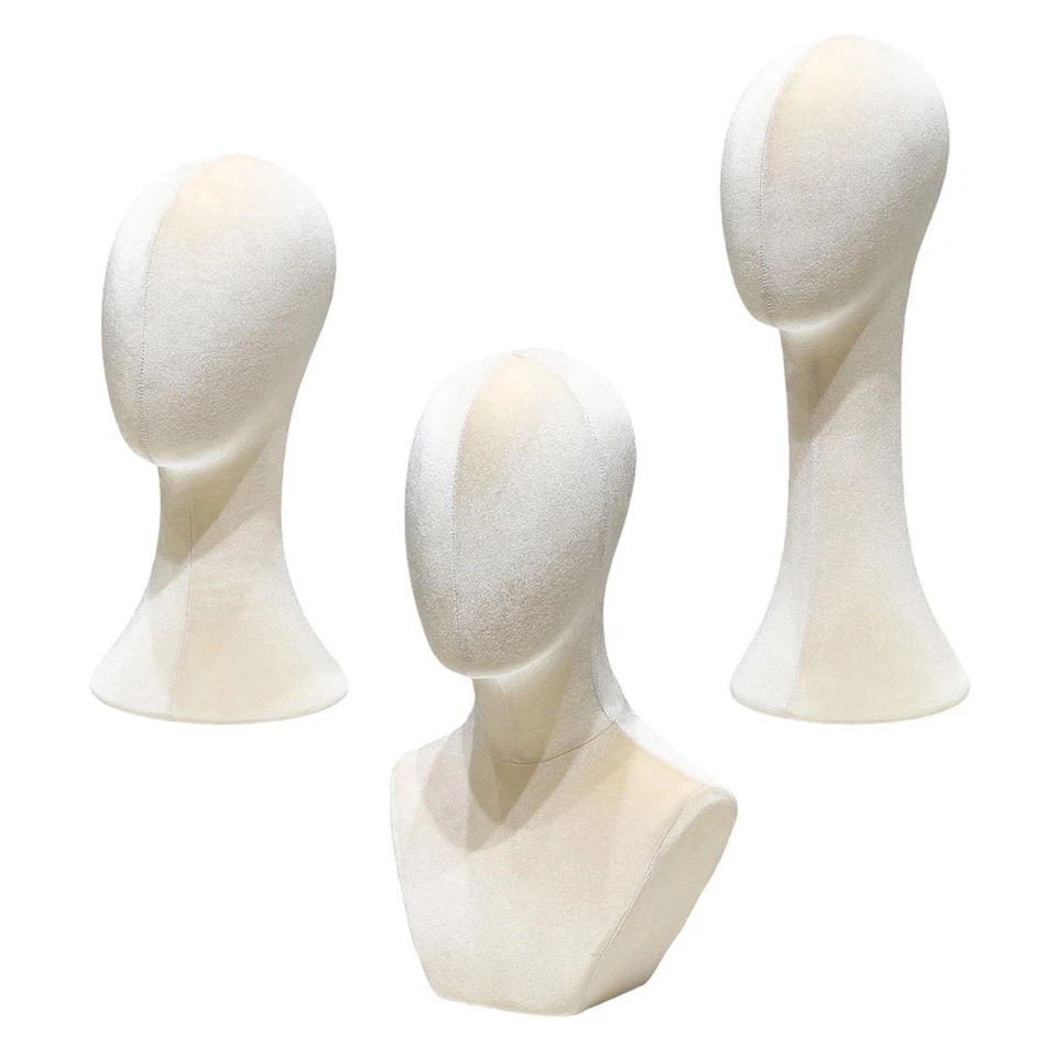 Tête de mannequin stable et polyvalente pour perruques, coiffes, bonnets et - Photo 1/1