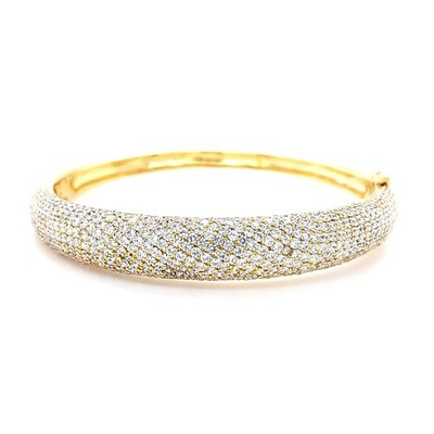 Fei Liu Diamante Bangle in Gold-Plated Sterling Silver