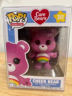 Funko Pop! Animation Care Bears #351 Cheer Bear 4'' Vinyl Figure  NIB w/Protector