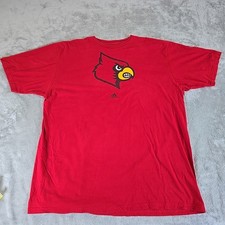 Adidas Shirt Mens 2XL Red Louisville Cardinals Sportswear  Short Sleeve Casual