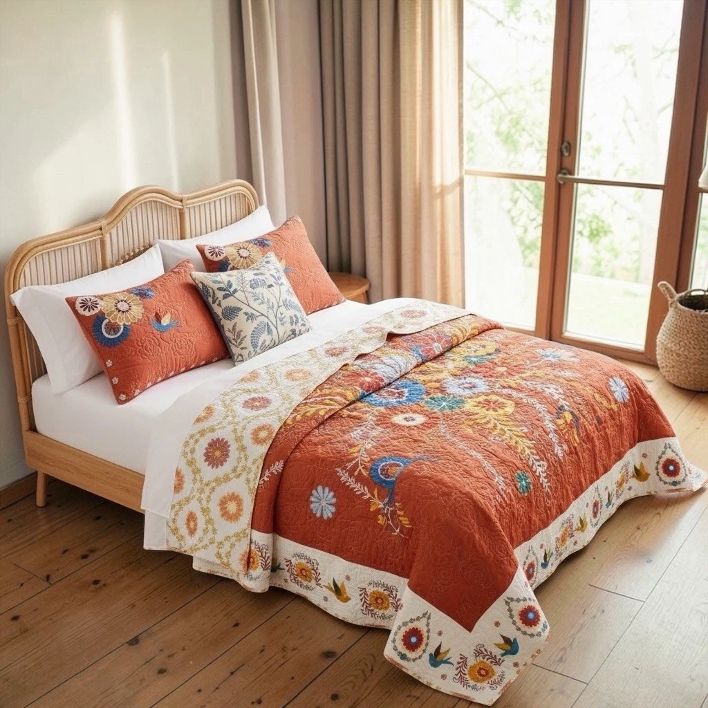 アンソロポロジーのベットカバー〈TWIN QUILT〉 Anthropologie(アンソロポロジー) ベッドカバー・布団カバー・寝具