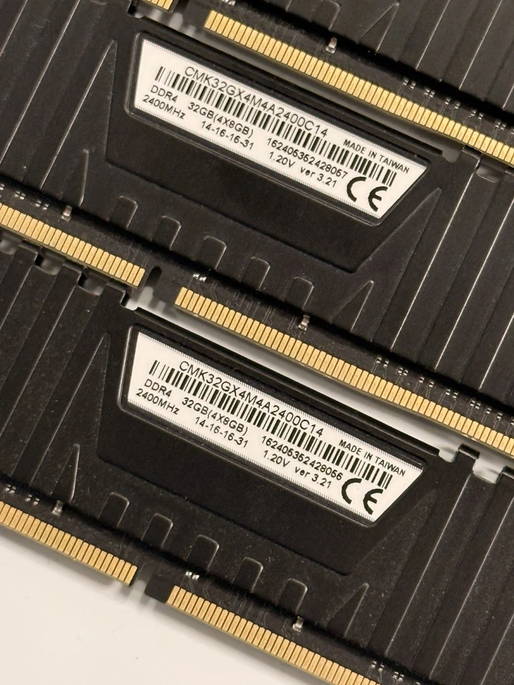 Corsair Vengeance LPX 32GB (4 x 8GB) DDR4 DRAM 2400MHz C14 Memory Kit - Image 2 of 2