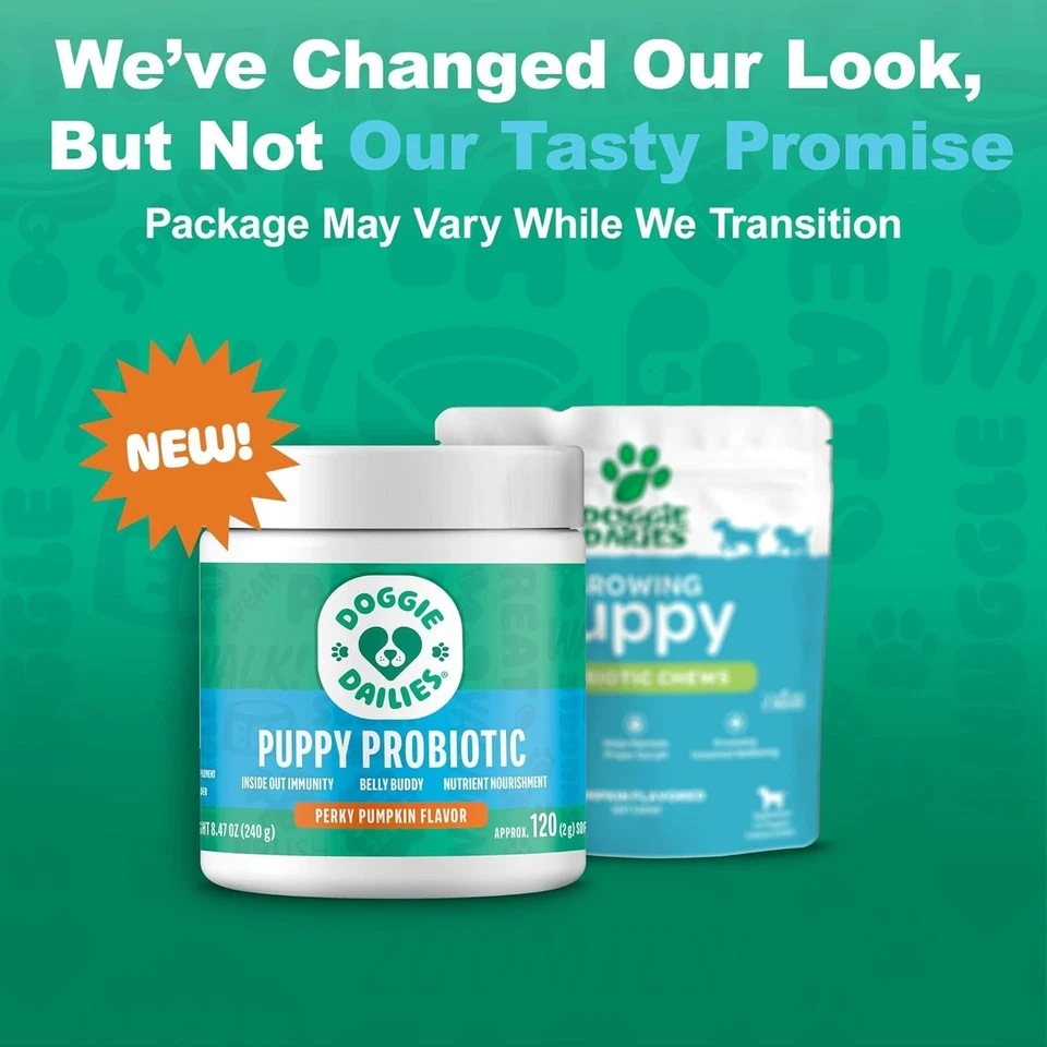 Probiótico para cachorros con enzimas digestivas - sabor calabaza (120 CT) Foto 4 de 4