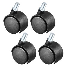 Swivel Casters 1.5-Inch Nylon 360 Degree M8 x 13mm Threaded Caster Wheels 4 Pcs