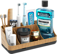 Bathroom Counter Organizer and Storage - Toothbrush Holders 7 Slots