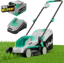20V 13 Cordless Lawn Mower Electric Lawn Mowers for Garden Yard and Farm.....