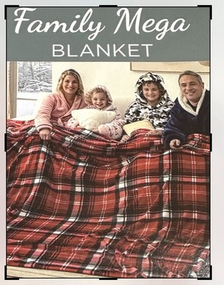 HUGE MEGA BLANKET  Ultra Soft 11 x 9 Foot Luxury To Share With Your Family!!