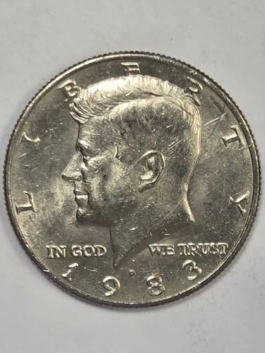 1983 Kennedy Half Dollar Denver Mint AU Condition Collector Coin