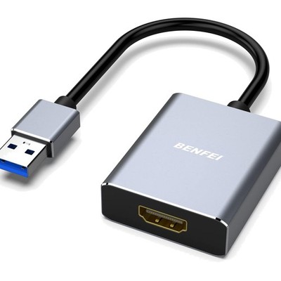 USB auf HDMI Adapter 1080p, Unidirektional, USB 3.0 auf HDMI, kompatibel mit ...