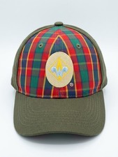 Boy Scouts of America Webelos Green Plaid Flex Cap Hat M/L Scouting 622290