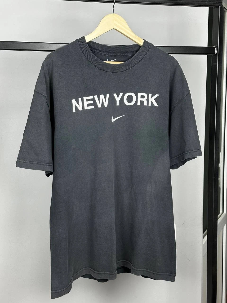 Vintage Nike New York Faded To Grey Rare T Shirt Size XL