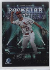 2025 Bowman Rockstar Rookies Aqua Refractor 47/125 Thomas Saggese #RR-17 0w27