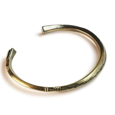 Messing Tuareg Armband verstellbar handgraviert - Ethno Schmuck Handarbeit Böhmisch
