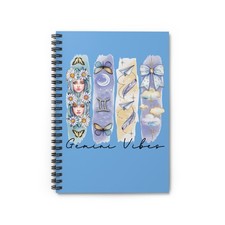 Gemini Vibes Spiral Notebook  Zodiac Journal, Astrology Gift