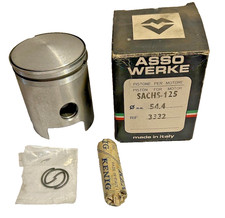 Pistone Asso Werke Per Motori Sachs 125 Diametro  54,4  2 Fasce Riferimento 3332