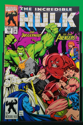 #ad 1993 Marvel Comic #404 The Incredible Hulk Juggernaut VS The Avengers $3.99