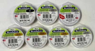 Beadalon 7 Strand Bead Stringing Wire ~ Many Colors & Sizes ~ You Choose!