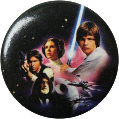 Star Wars  Ansteck-Pin Anstecker Button Ø2,5 + 5-er Set - Krieg der Sterne