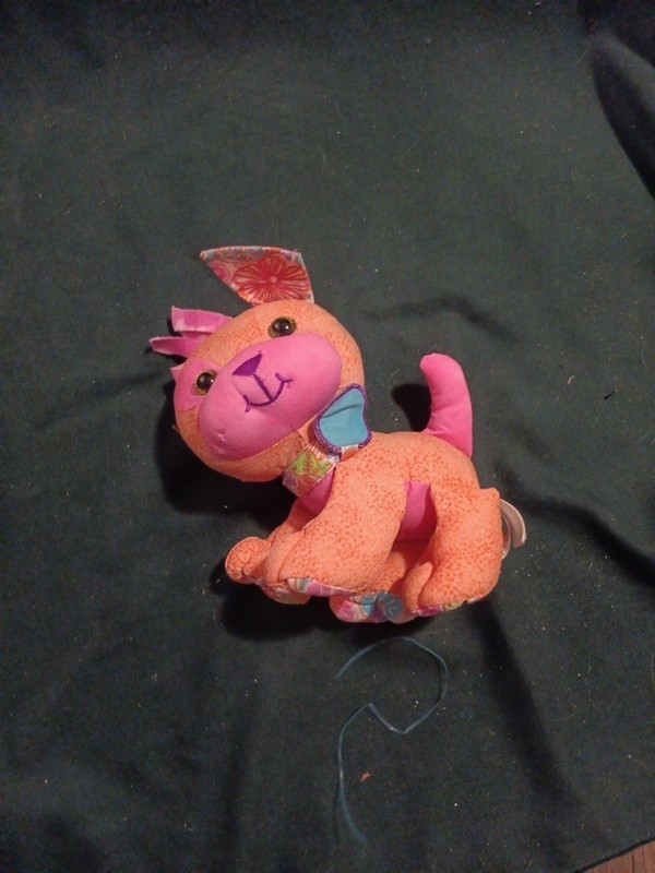 2005 Play Along Secret Stylin Doodle Bear Pets 6” Puppy Dog Orange Pink Blue Toy