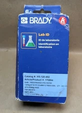 NEW BRADY M5-120-492 PRECUT LABEL CARTRIDGE 1.00X.50X.375 QTY 240 FOR BMP51 M511