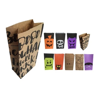 6 Pcs Sacs À Bonbon Halloween De Bonbons D'halloween Cadeaux Papier - Photo 1/4
