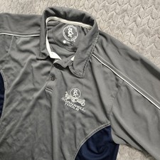 Cornwell Tools Polo Shirt Mens Large Gray Blue Short Sleeve Workwear Uniform