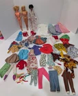 Vintage Barbie Dolls (TLC) and Unbranded Clothing LOT 1980's