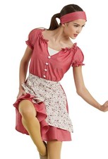 Dance Costume Small Adult Red Weissman 11280 Jazz Annie Cinderella