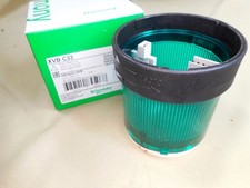 Schneider XVBC33 stack light  illuminated lens, green (NIB)