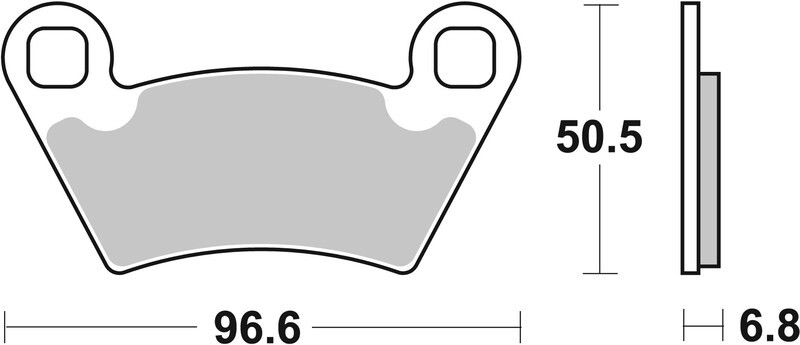 Plaquettes de frein Brembo tout terrain 07PO07SD métal fritté moto cross enduro