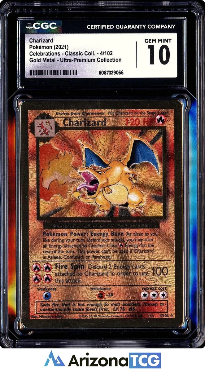 Charizard Pokémon TCG Nintendo Metal Individual Collectible Card