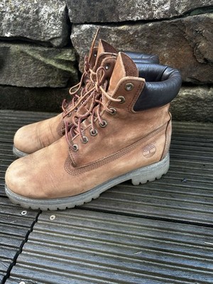 TIMBERLAND Stiefel Boots 6 Inch Premium Braun Leder Gr. 42 UK 8 US 8,5