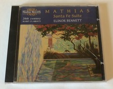 New Sealed CD - Mathias SANTA FE SUITE, Elinor Bennett Harp Classics 1995 Nimbus