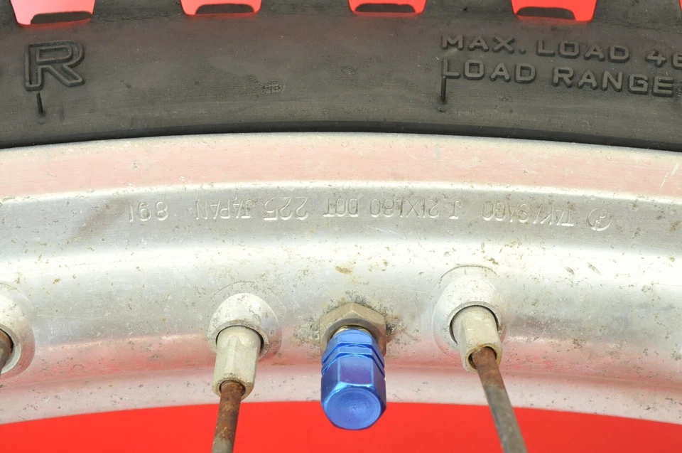 Yamaha YZ250 YZ 250 WR250 1992-96 conjunto completo de buje de llanta de neumático de rueda delantera Foto 3 de 4