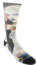 Bioworld Suicide Squad: Harley Quinn Crew Sock W/ Helicase Sock Ring
