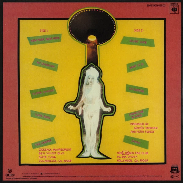 *NEW* CD Album Nina Hagen - Fearless (Mini LP Style card Case) Foto 2 de 2