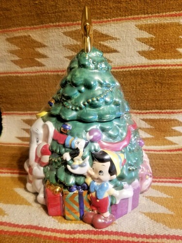 🔥 RARE SWEET DISNEY MICKEY & FRIENDS CHRISTMAS TREE COOKIE JAR LIMITED EDITION - Picture 4 of 11