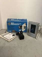 Vintage GE 3-5315 Deluxe Mini Cassette Recorder W/ AC Converter Working