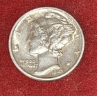 Uncirculated 1943-P 90% SILVER MERCURY DIME — photo 1