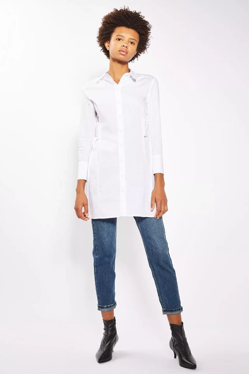 Topshop white hotsell shirt dress