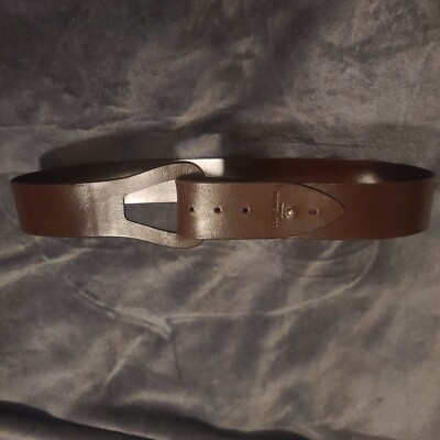 CORNELIANI Dress Belt  Men Brown Leather  Italy 32/34