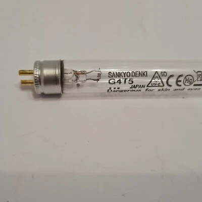 Sankyo Denki G4T5 4 Watts Germicidal UV Light - G5 Miniature Bi-Pi