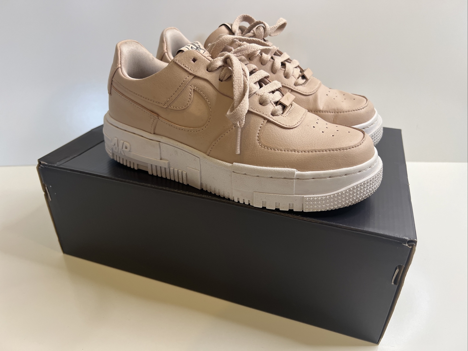 W Nike Air Force 1 AF1 Pixel Particle Beige Wmns.Sz.6.5\u003dM Sz.5 CK6649-200  NK AF | eBay