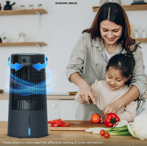 Bonaire Durango Duet Portable Evaporative Cooler 3-Speed Setting+300CFM+Black - Picture 22 of 23