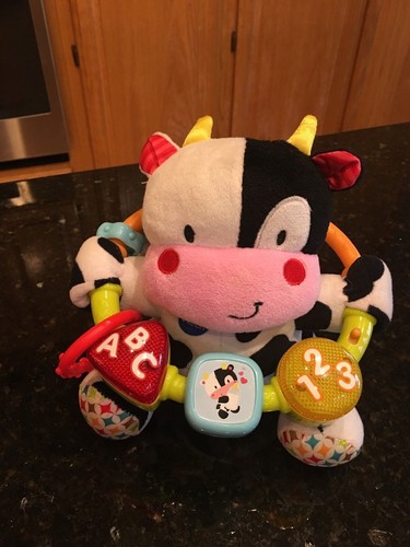 VTECH Educational Kids Musical Talking Learning Toy Plush Stuffed Cow Animal