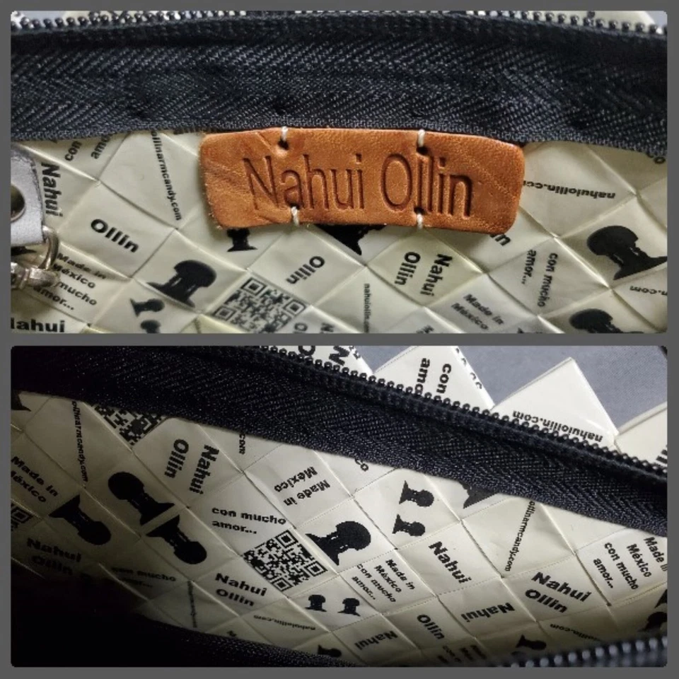 Винтажный Nahui Ollin сумочки коричневый лист печати обертка наплечная сумка богемное - Изображение 2 из 4